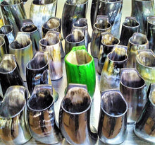 Load image into Gallery viewer, ORIGINDIA The Genuine Handcrafted Authentic Viking Drinking Horn Mug &amp; Free Shot Glass - ORIGINDIA LLC