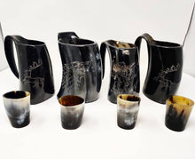 Load image into Gallery viewer, ORIGINDIA The Genuine Handcrafted Authentic Viking Drinking Horn Mug &amp; Free Shot Glass - ORIGINDIA LLC
