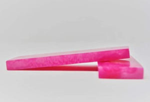 ORIGINDIA Resin Pink Streaks Scales 5" inch Handle Set Pair | Handles Material for Knife Making Blanks Blades Knives