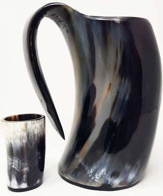 ORIGINDIA The Genuine Handcrafted Authentic Viking Drinking Horn Mug & Free Shot Glass - ORIGINDIA LLC