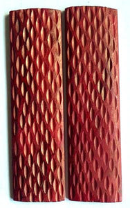 Origindia Knife Handle Material Bone 4-1/2"X 1-1/4" Jigged Camel Bone Scales Knife Handle Set Pair