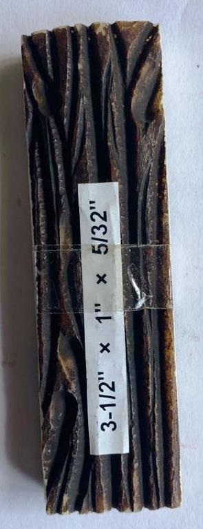 ORIGINDIA Dyed Jigged Camel Bone Knife Handle Material (Length 4-1/2