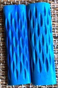 Origindia Knife Handle Material Bone 4-1/2"X 1-1/4" Jigged Camel Bone Scales Knife Handle Set Pair