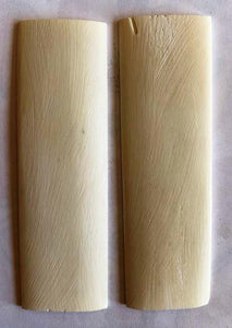 Origindia Knife Handle Material Bone 4-1/2"X 1-1/4" Smooth Rounded Camel Bone Scales Knife Handle Set Pair