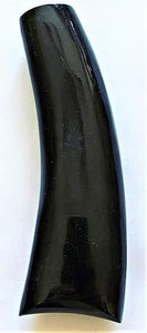 ORIGINDIA Knife Handle Material Plain Solid Horn Black Taper 5-1/2” length 2” at Broad End and 1” Narrow End  Knife Handles Material for Knife Making Blanks Blades Knives