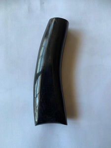 ORIGINDIA Knife Handle Material Plain Solid Horn Black Taper 5-1/2” Length 1-3/4” on Broad End and 1” on the Narrow End  Knife Handles Material for Knife Making Blanks Blades Knives