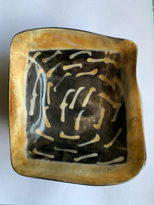 Origindia Sushi Tray Buffalo Horn Natural Handmade/Snack Bowl - ORIGINDIA LLC